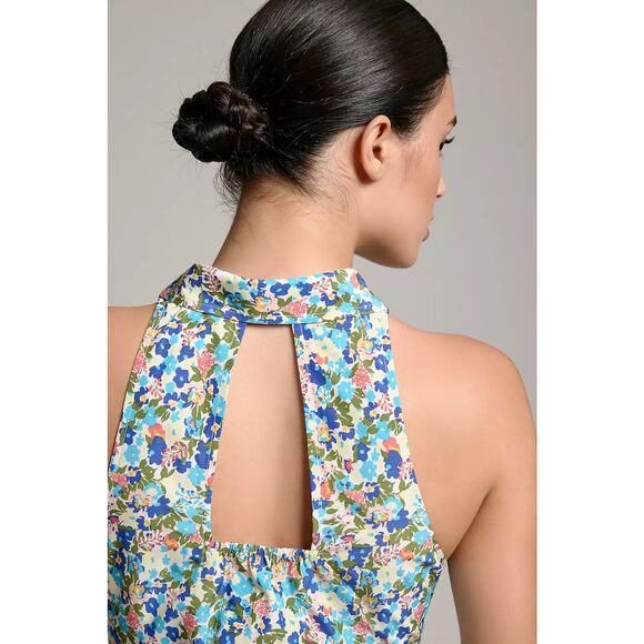 Maeve Anthropologie Floral Tie Front Sleeveless Women's Top Sz Small - Picture 8 of 11